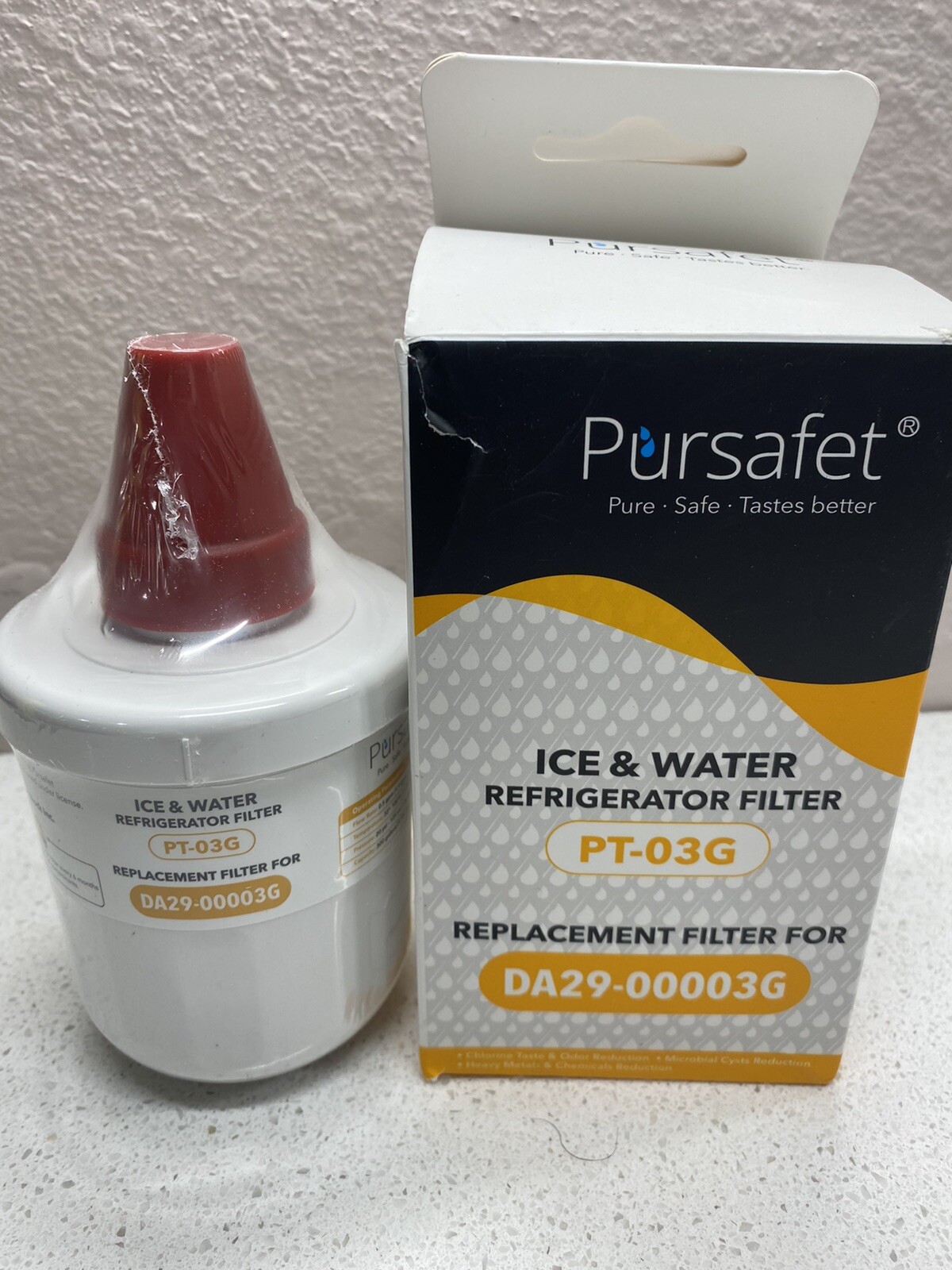 1pcs Pursafet Replacement Samsung DA29-00003G AquaPure Refrigerator Water Filter