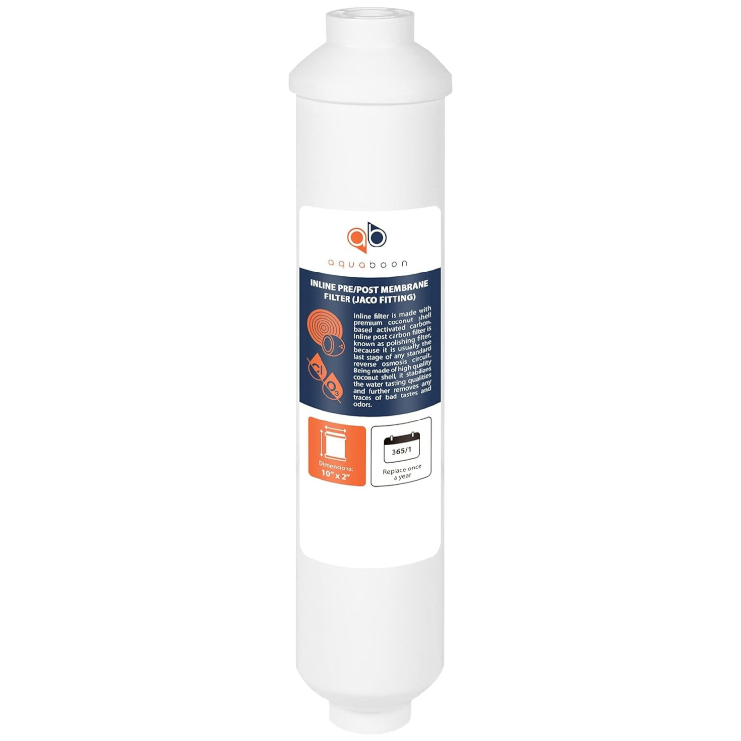 Aquaboon 5 Pack Water Filter Kit 10in 5 Micron Carbon Sediment Inline