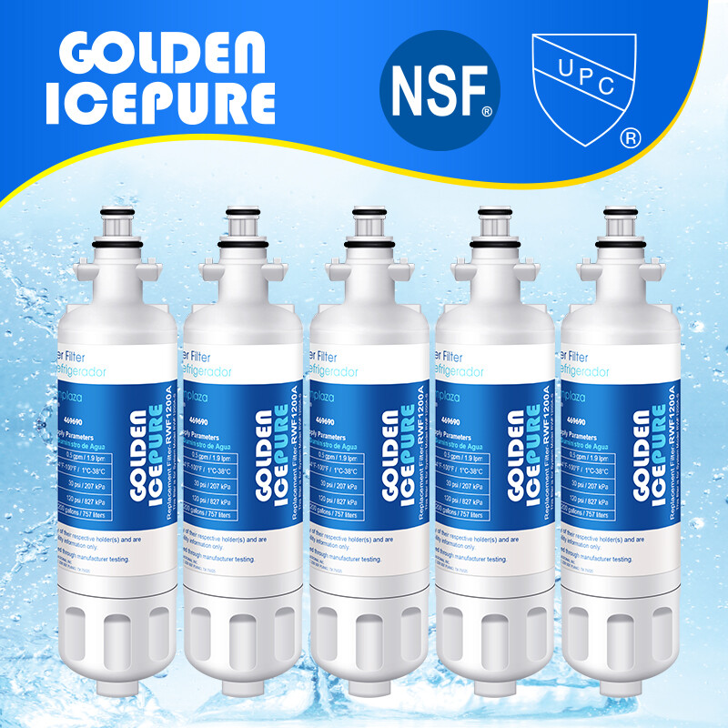 5PACK Fit For LG LT700P ADQ36006101 kenmore 469690 rwf1200A GoldenIcepure Filter