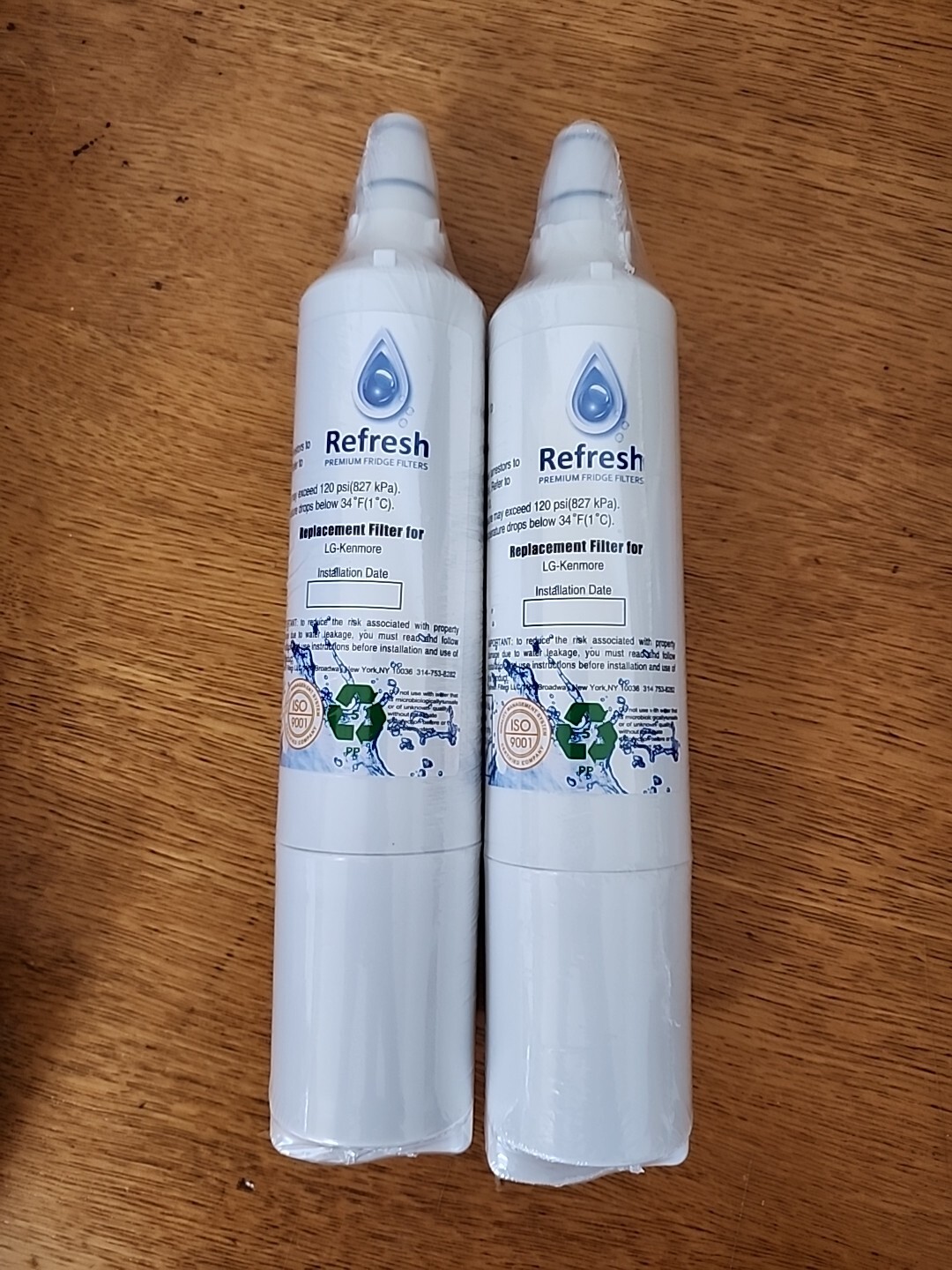 Refresh LG LT600P R-9990 Replacement Water Filter For LG & Kenmore (2 Pack)