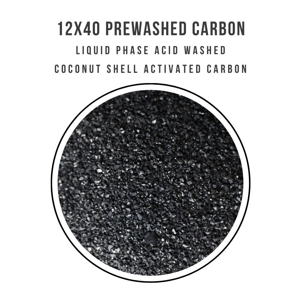 12×40 Liquid Phase Coconut Shell Prewashed Activated Carbon
