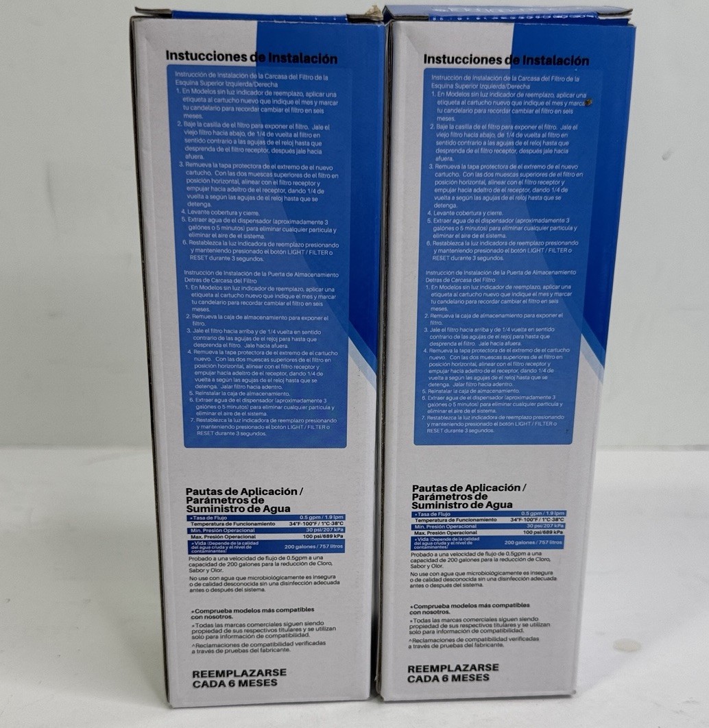 RWF4700AC Fit for LT1000P, ADQ747935, LMXS28626D, LMXS30796S water filter 2PACK