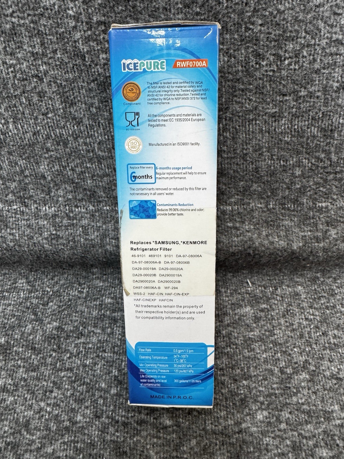 IcePure RWF0700A Water Filter For Samsung & Kenmore Refrigerators – 1 Count