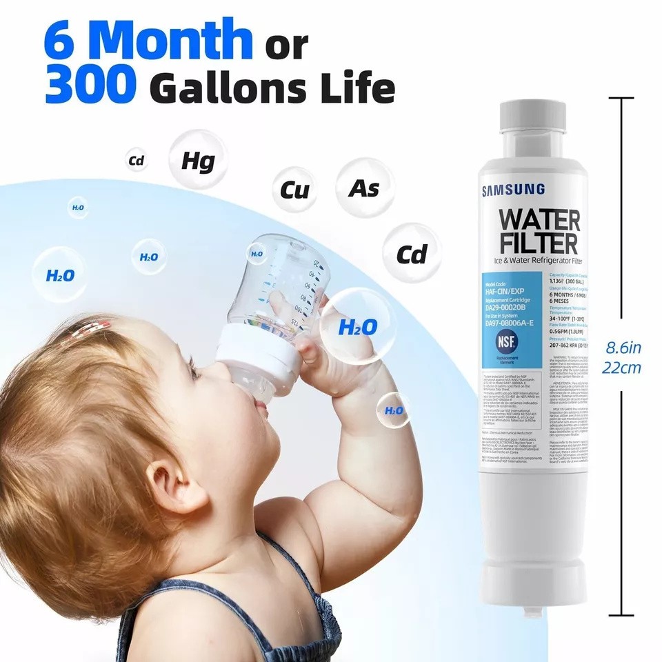 3PACK Genuine Samsung DA29-00020B HAF-CIN/EXP Refrigerator Water Filter (New)