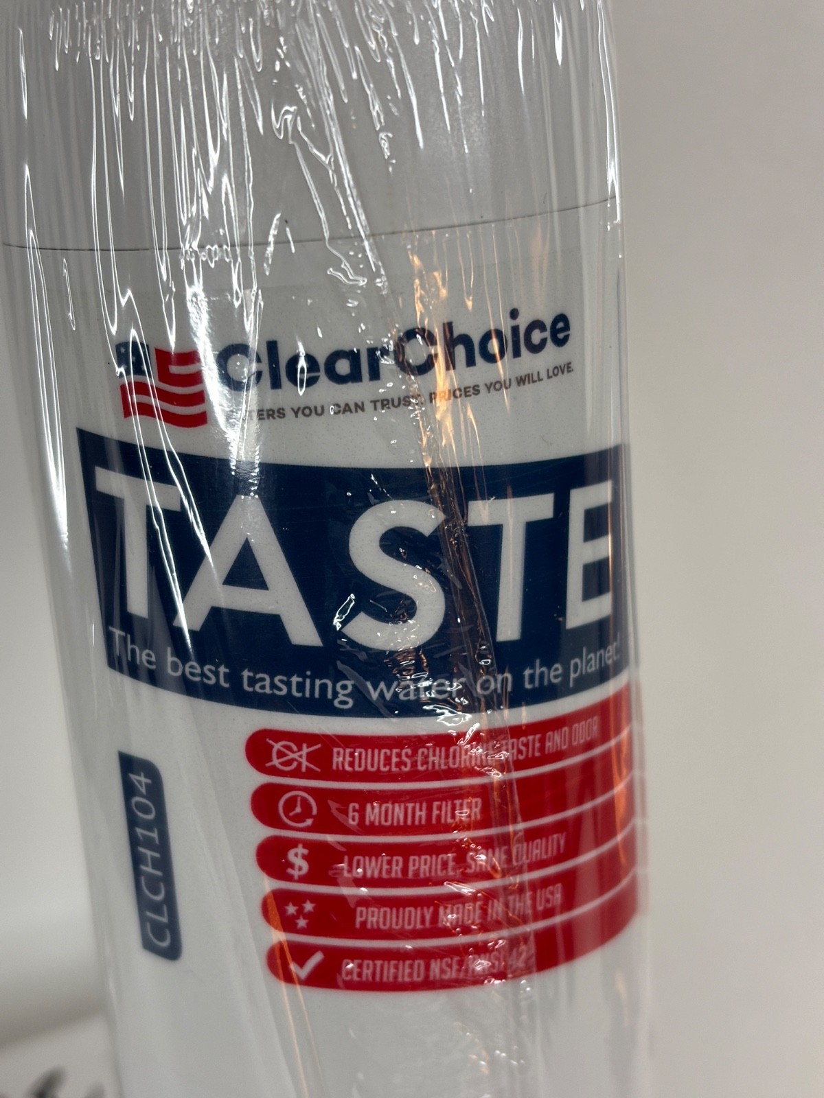 Clear Choice Taste Chemical Reduction Water Filter CLCH104 Sealed New In Plastic