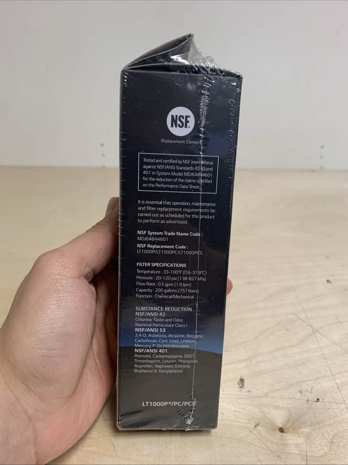 NEW GENUINE LG LT1000P Refrigerator Water Filter Cartridge