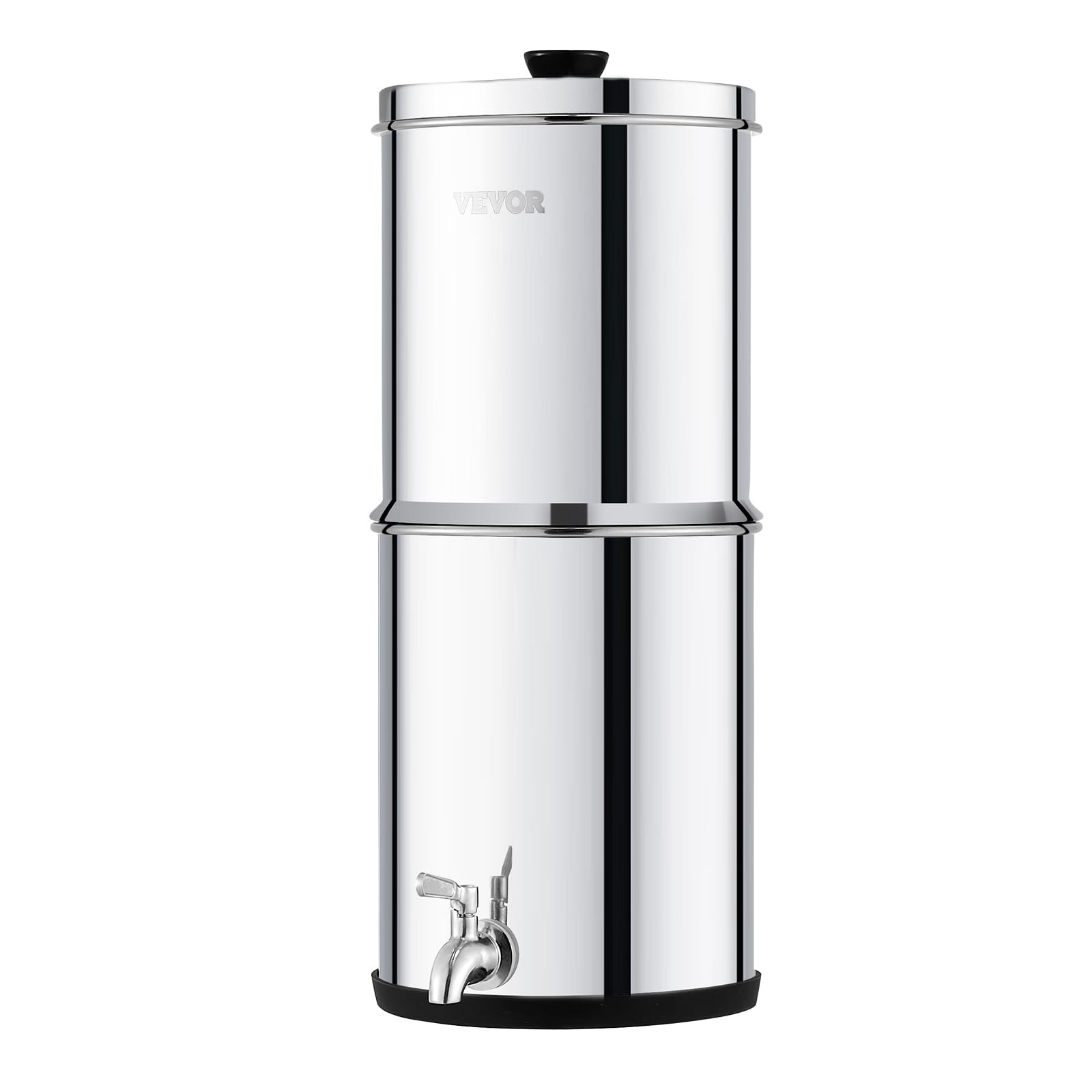 Gravity Water Filter System 2.25 Gallon Stainless Steel Countertop Reduces Lead