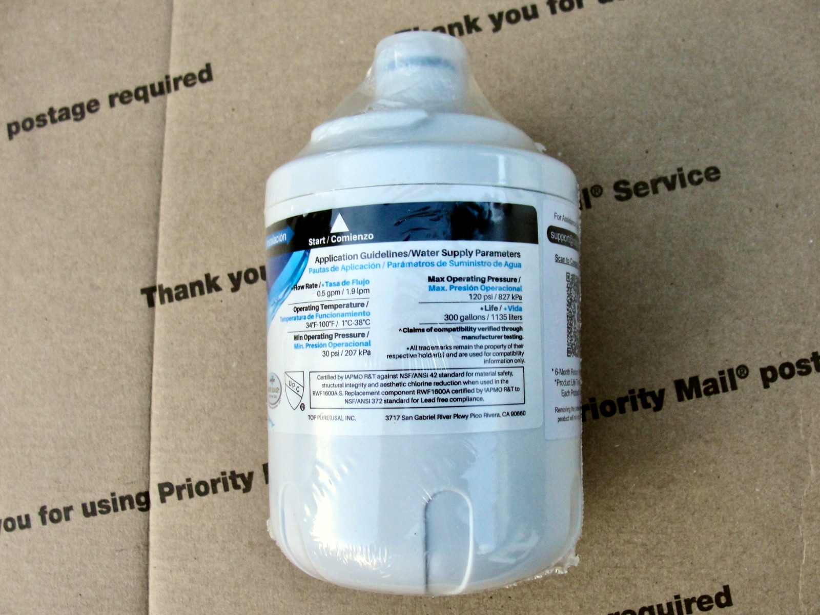 Icepure For Whirlpool EDR7D1 Maytag UKF7003, RWF1600A Water Filter FREE SHIPPING