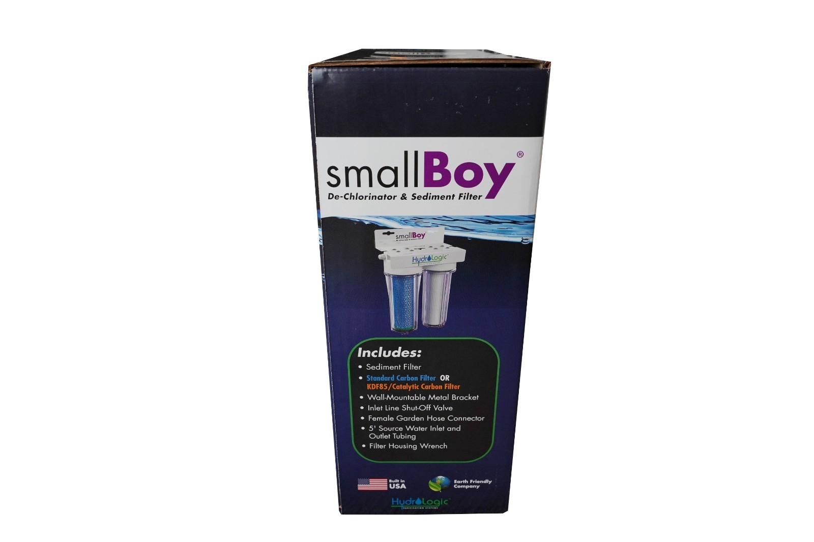Hydro Logic Small Boy Water Filtration System De-Chlorinator Sediment Filter USA