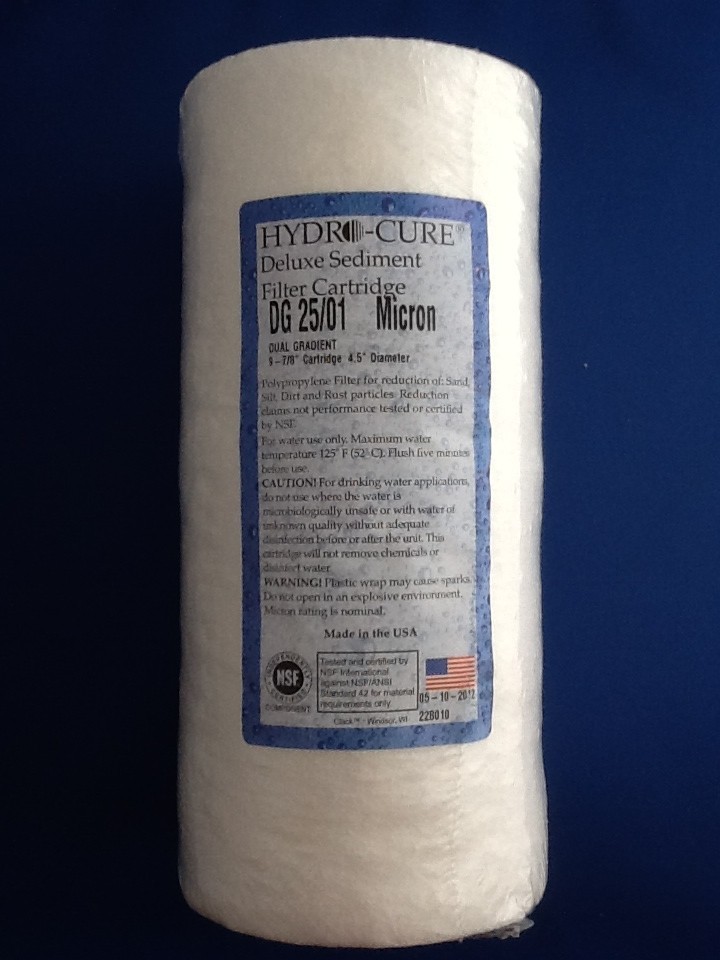HYDRO CURE DELUXE DG 25/01 BIG BLUE 10″x4.5″ SEDIMENT FILTER – 2 FILTERS