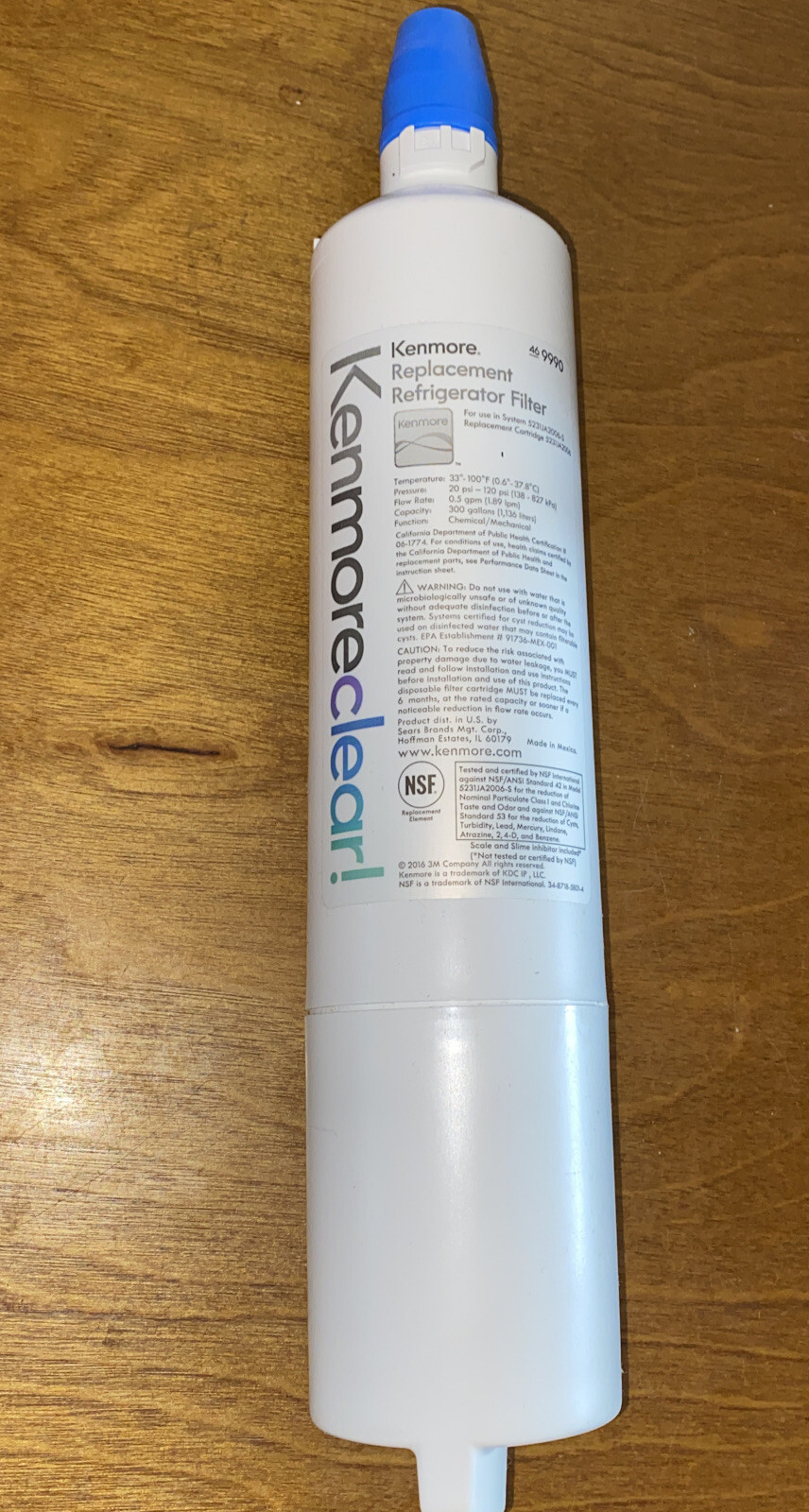 NEW Kenmore Clear! Refrigerator Filter 46-9990 469990 No Box – Guaranteed