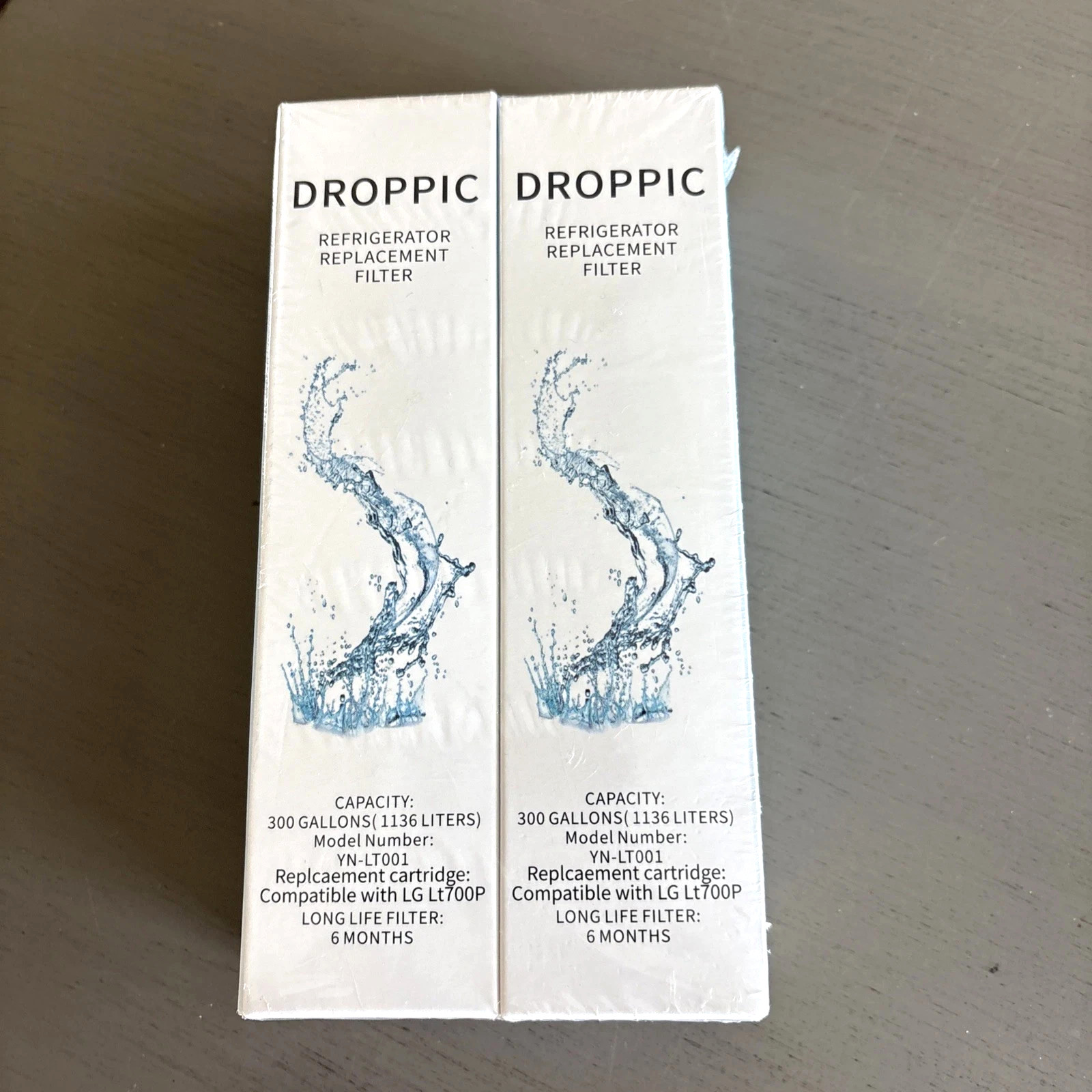 Droppic Refrigerator Replacement Filter, Pack of 2, NEW, Compatible With LG700P