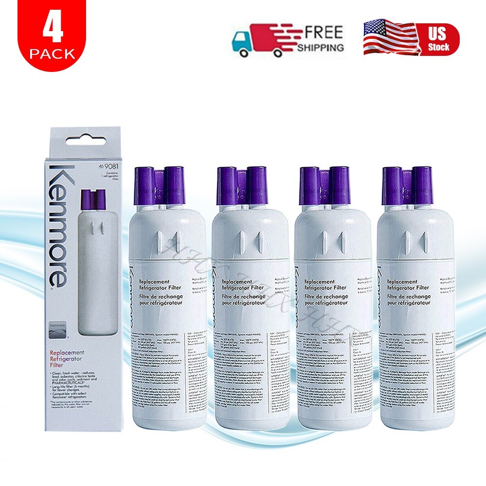 Kenmore 9081 Replacement Refrigerator Water Filter 46-9081 46-9930 New, 4 Pack