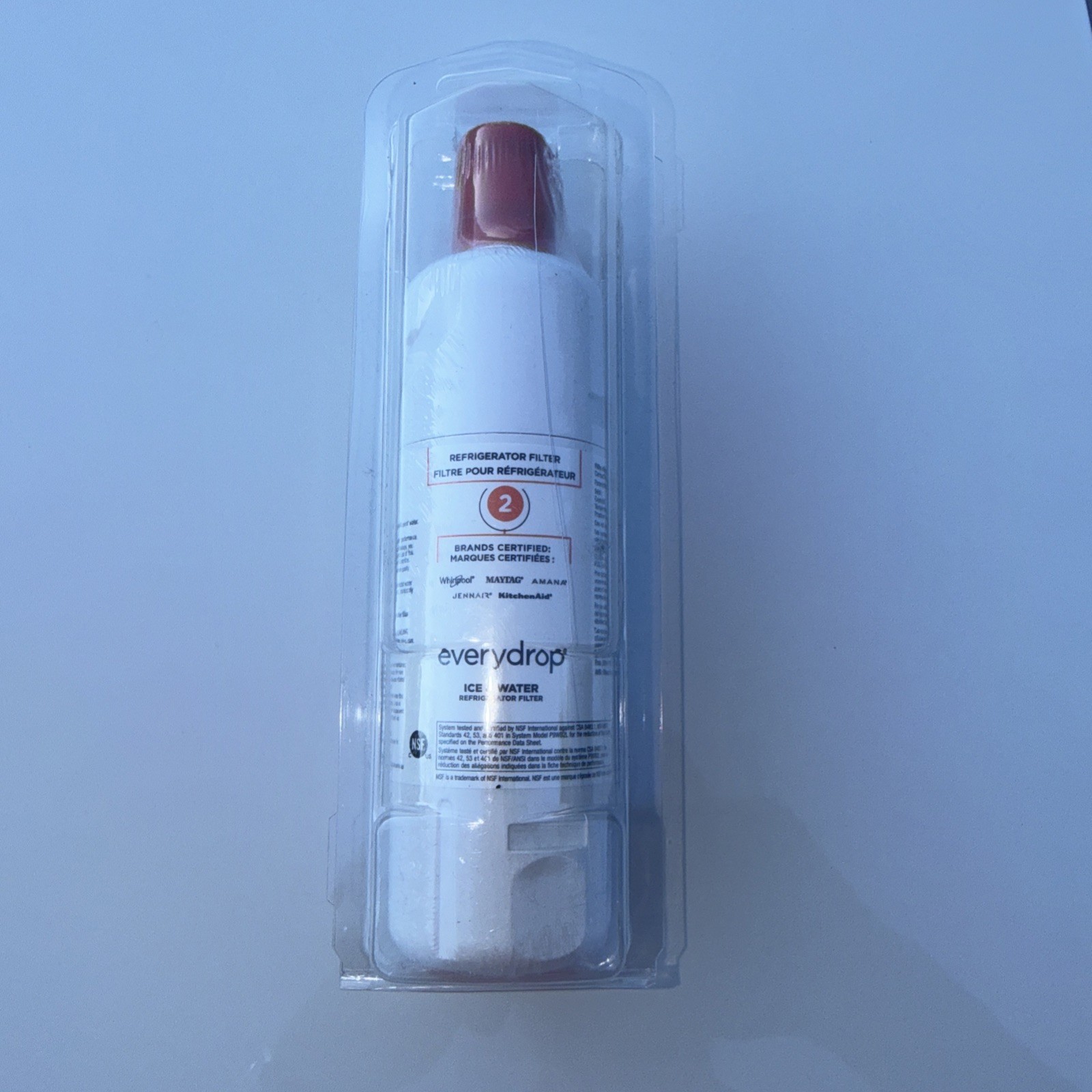 Refrigerator Filter 2 – EveryDrop Ice and Water Filter by Whirlpool, Single