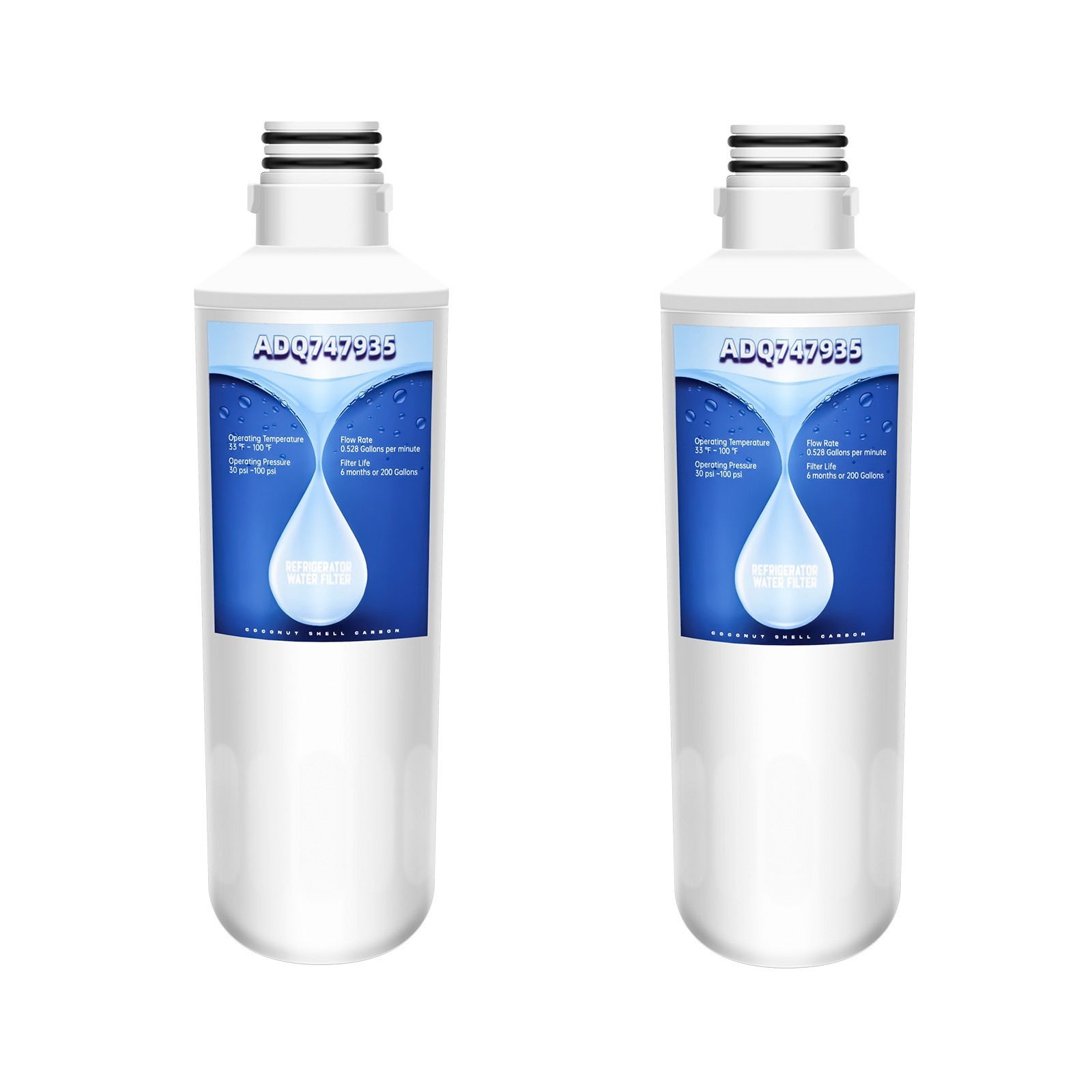 Refrigerator Water Filter for LG LT1000P Refresh ADQ747935 GF-D706BSL