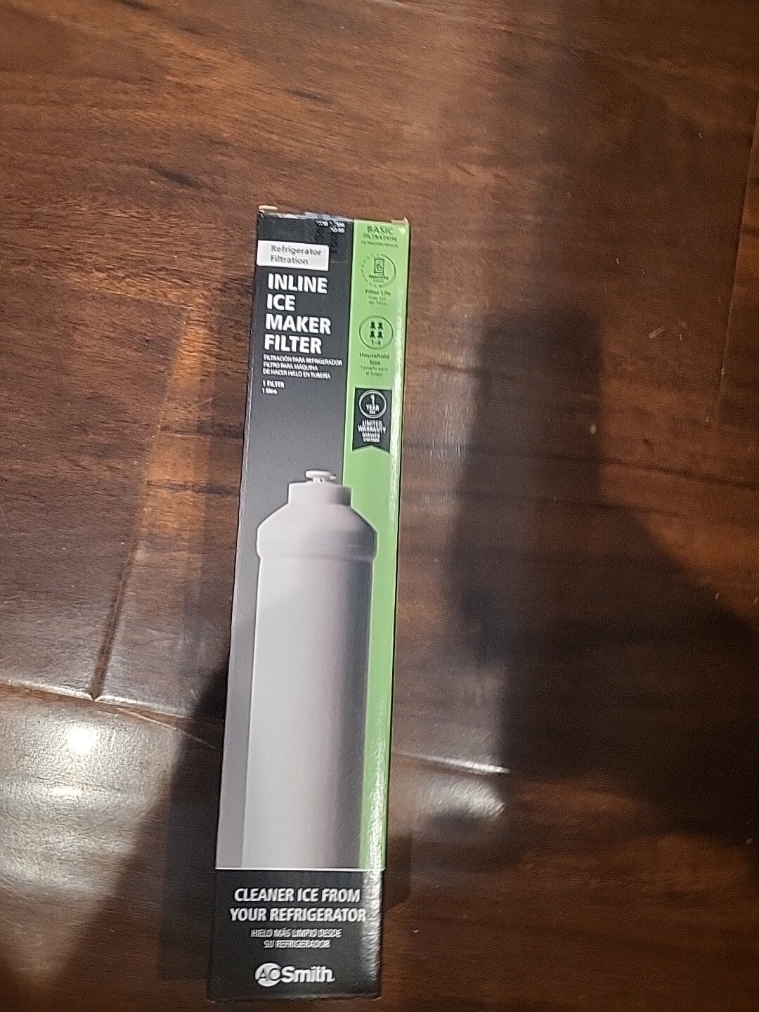 AO Smith Inline Ice Maker Filter Push-In Fitting 2” X 10”; Model #: AO-IM – NEW