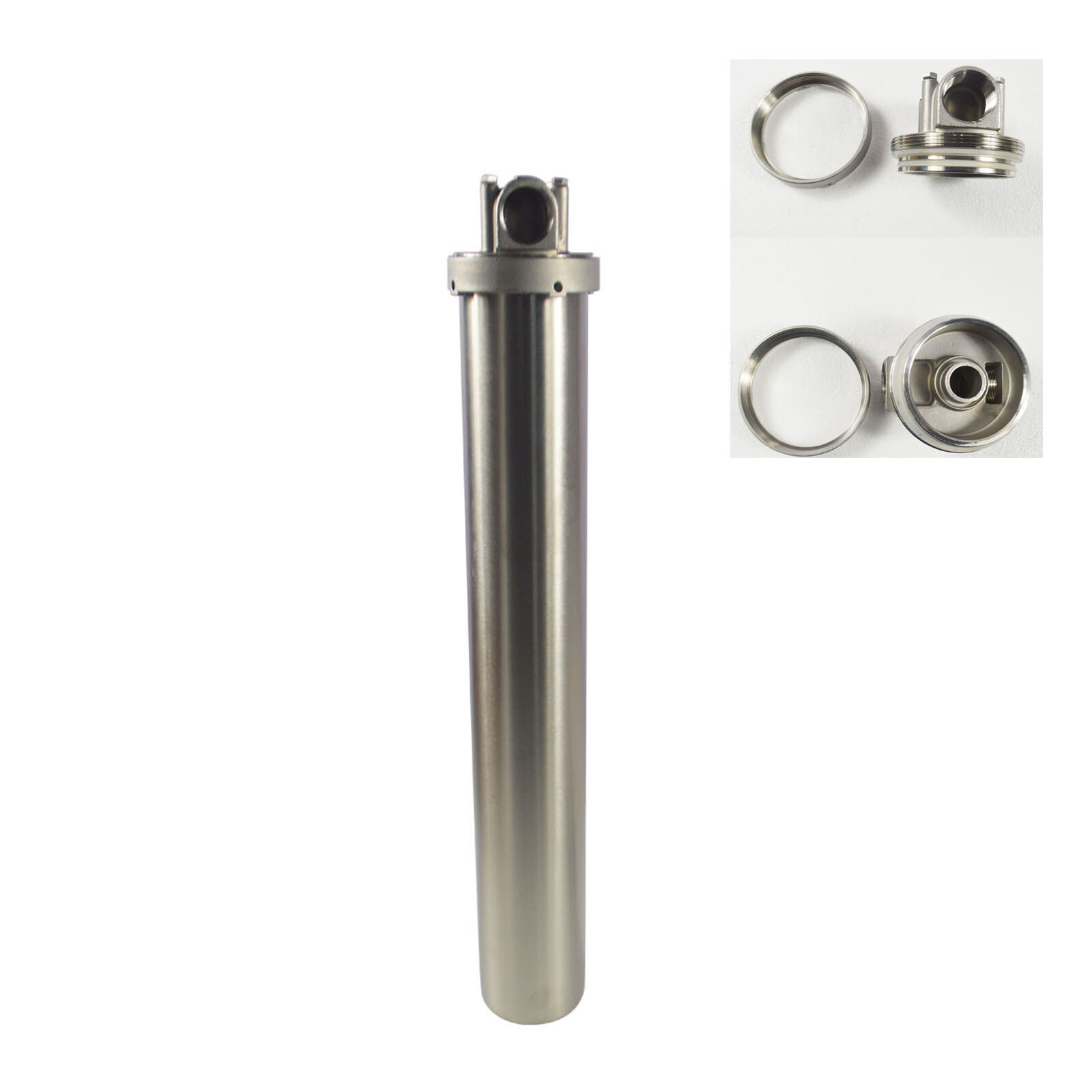 Stainless steel Filter Housing W/Bracket&Wrench pin for 20″ Cartridges 3/4″ NPT