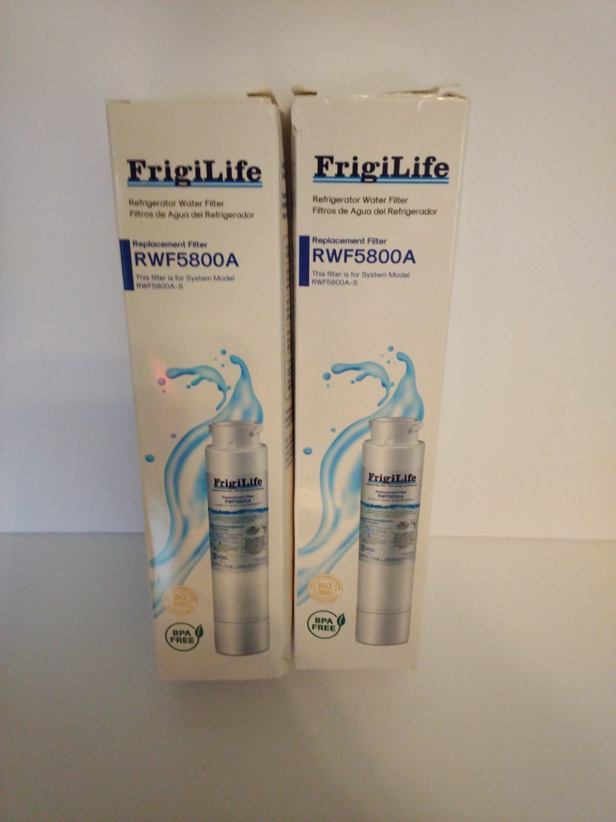 Set of 2 Frigilife Water Replacement Filter RWF5800A 6 Months 300 Gallons New
