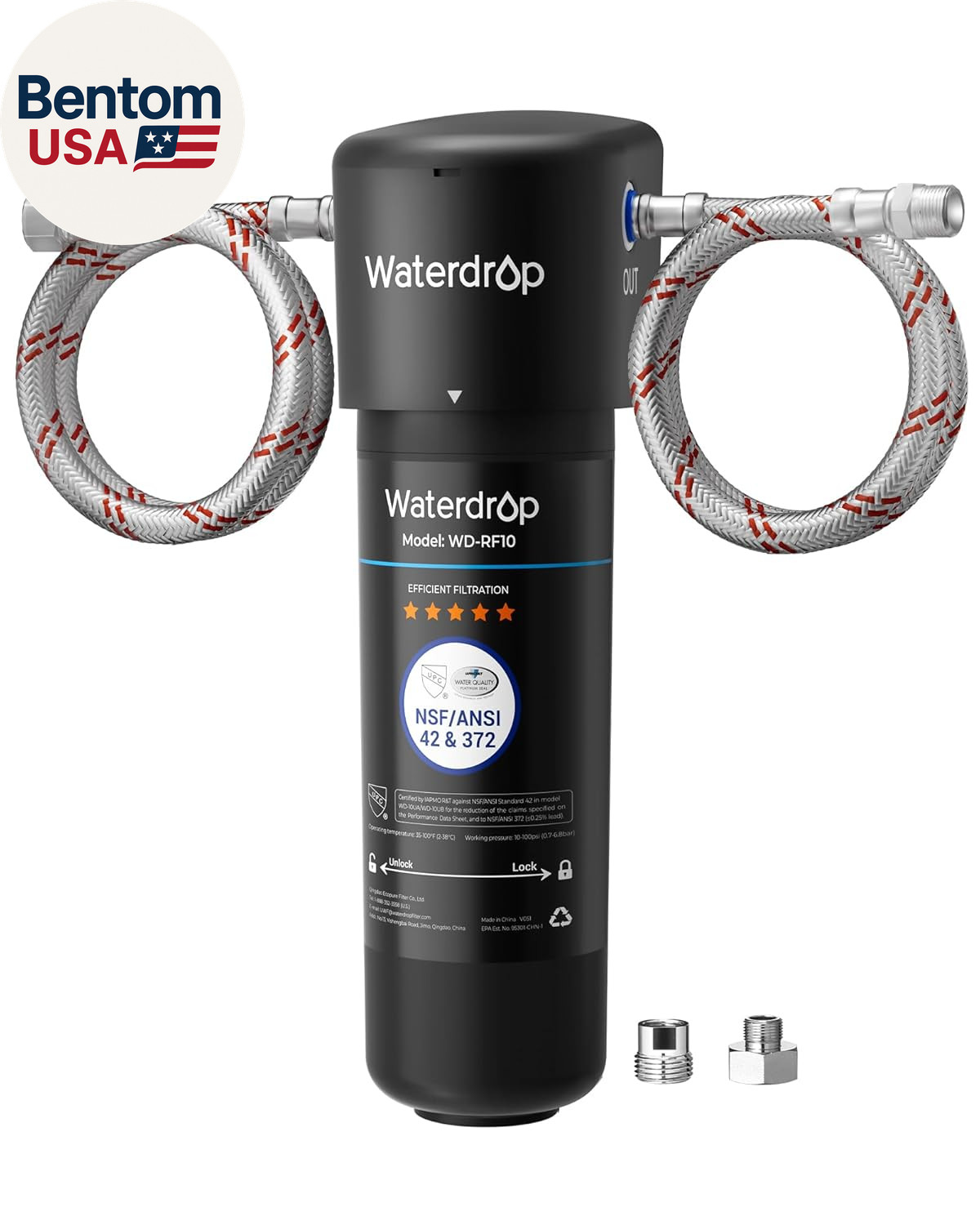 10UA under Sink Water Filter System, Reduces PFAS, PFOA/PFOS, Lead, Chlorine, Ba