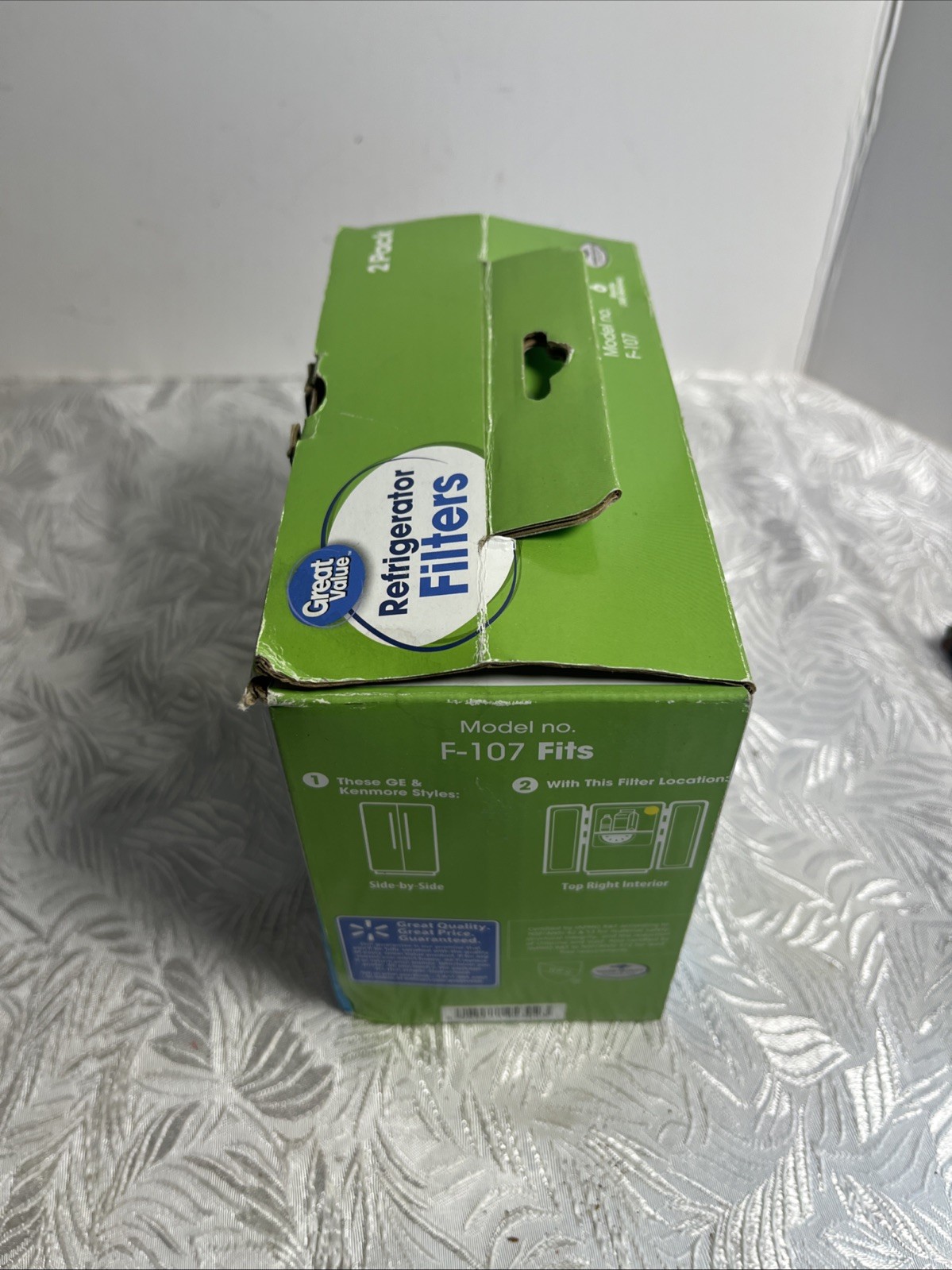 New Great Value Refrigerator Replacement Filters ~ Fits: GE MWF ~ 2 Pack