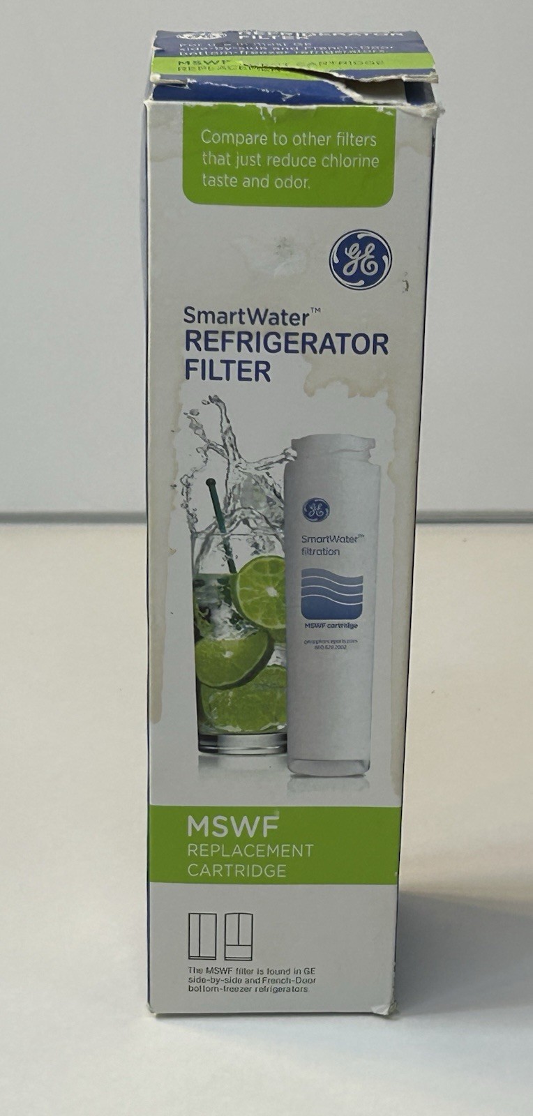 New Genuine OEM GE MSWF SmartWater Refrigerator Water Filter Replacement Sealed