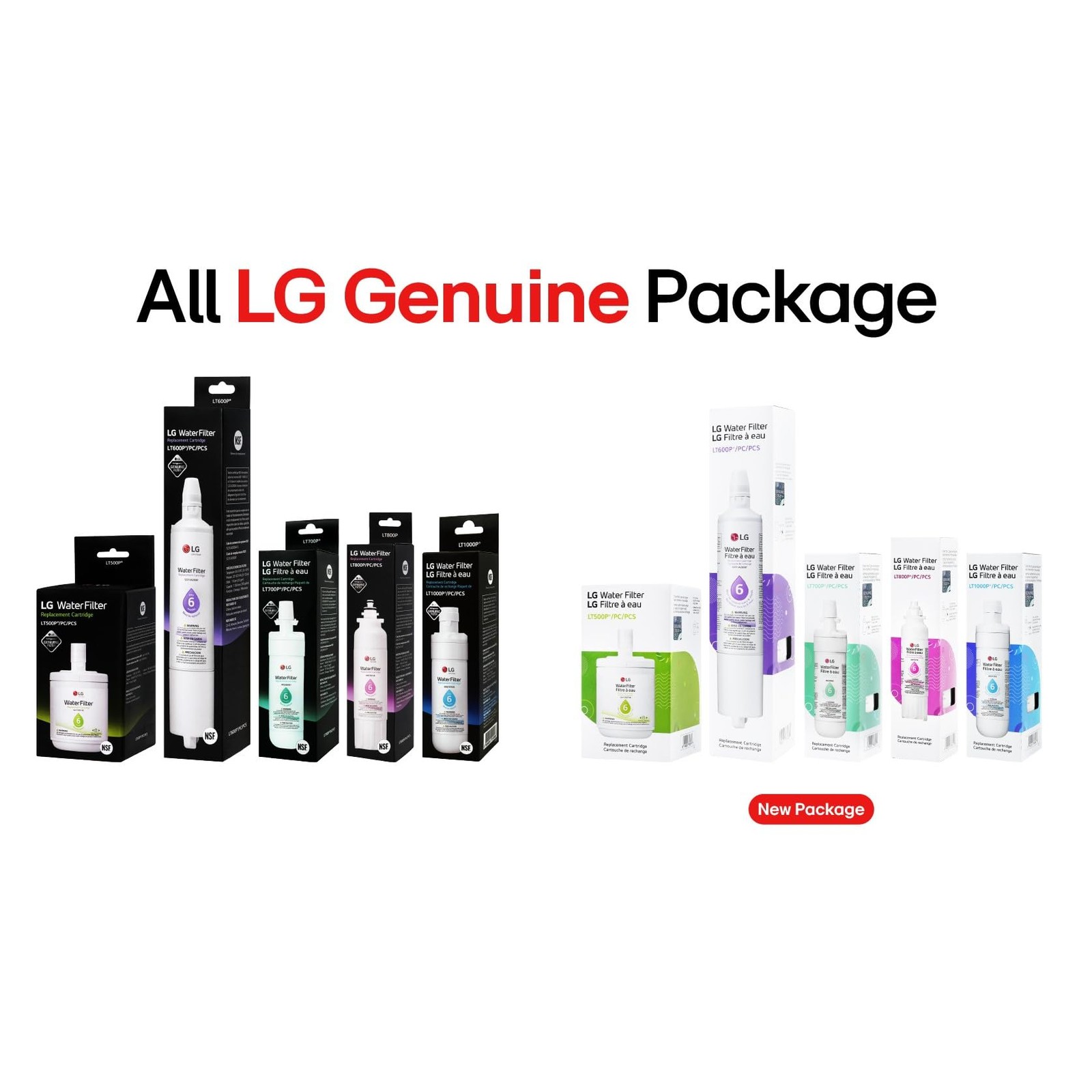 LG LT700P 6 Month / 200 Gallon Capacity Replacement Refrigerator Water Filter