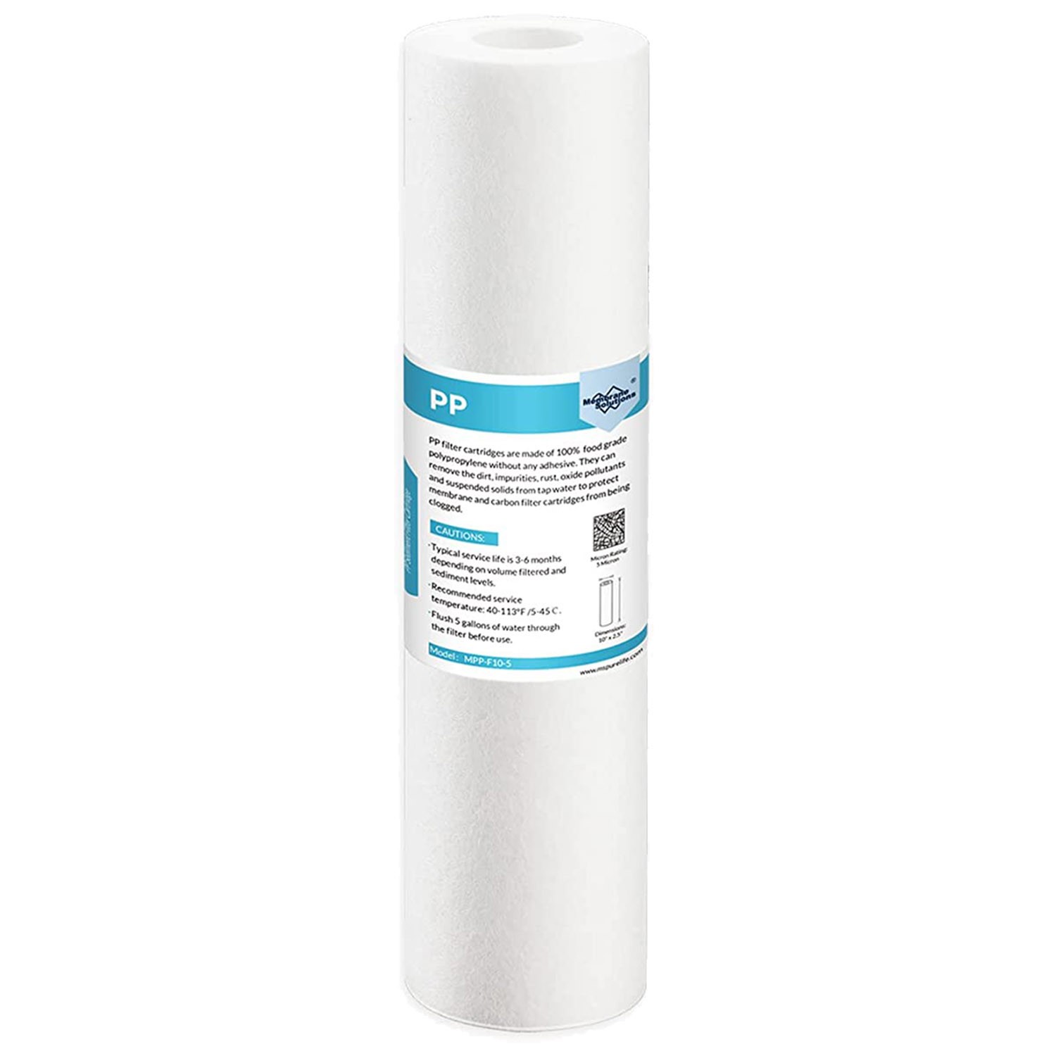 1150 Pack 5 Micron 10″ x 2.5″ Melt Blown Sediment Water Filter Cartridge