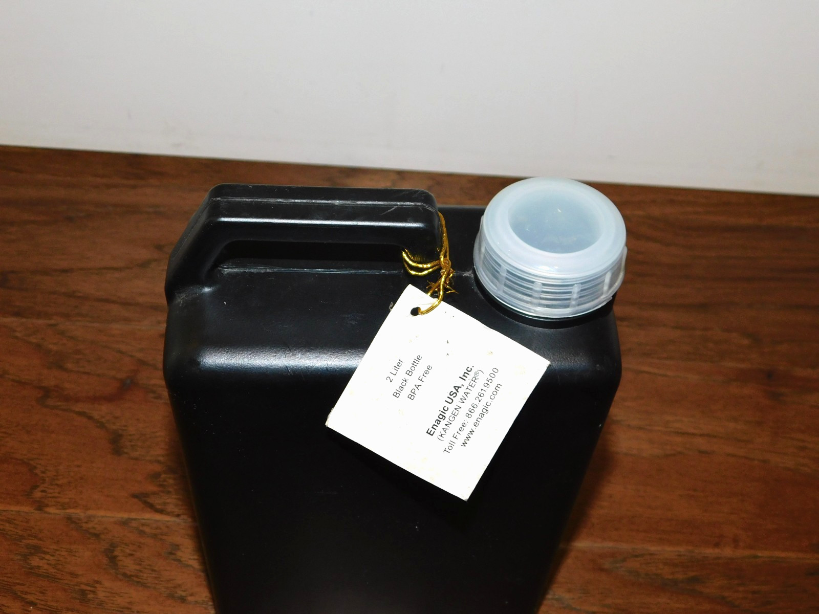 Enagic 2 Liter Black Water Bottle BPA Free Strong Acidic Alkaline Ionized