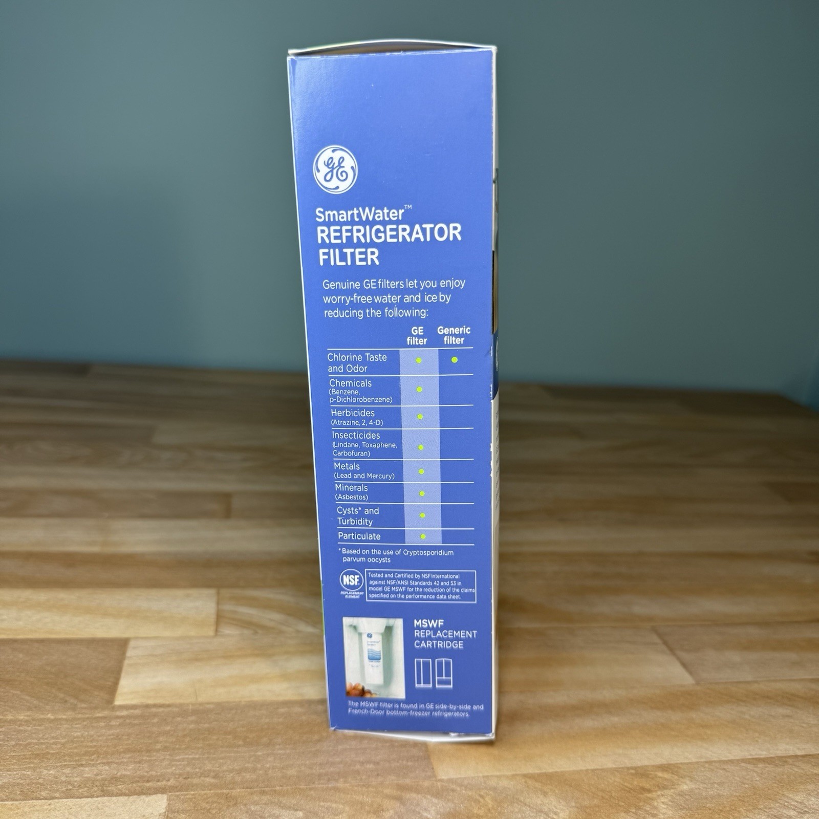 1 GE Genuine MSWF SmartWater Refrigerator Water Ice Filter Cartridge OEM SEALED