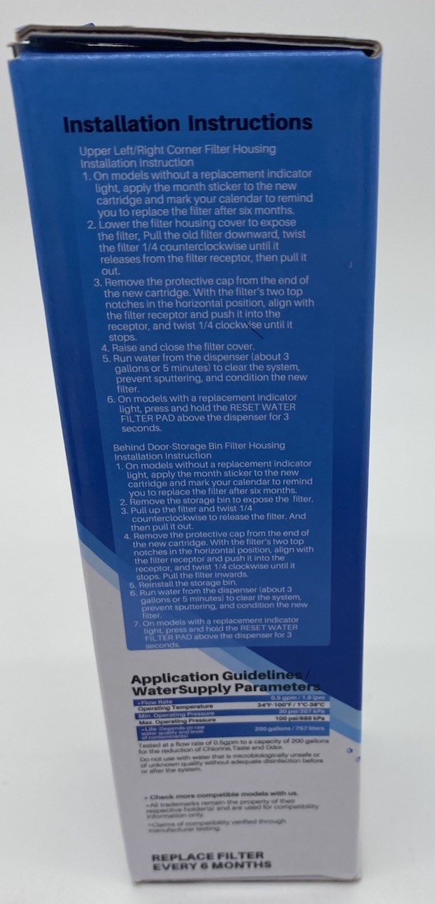 Ice Pure RWF4700AC Refrigerator Water Filter Replacement