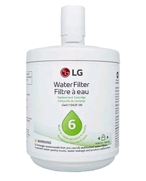 LG Water Filter Cartridge LT500P 6 Month 500 Gallon Capacity single Pack