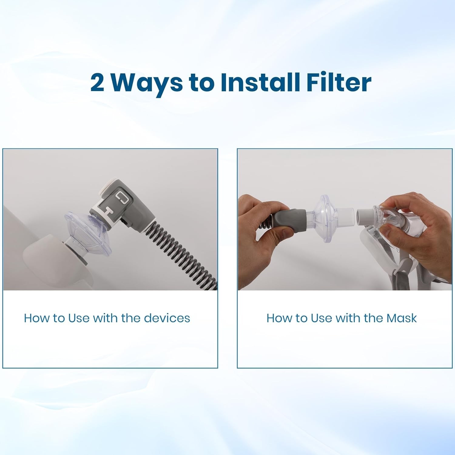 Compact 3 Pack Disposable Filters for 22mm Tubing – Efficient Airflow Solutions