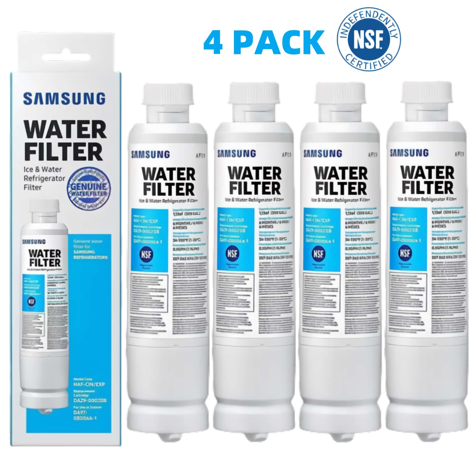 Bulk DA29-00020B Water Filters for Samsung RF28HMEDBSR, RF263BEAESR Fast Ship US