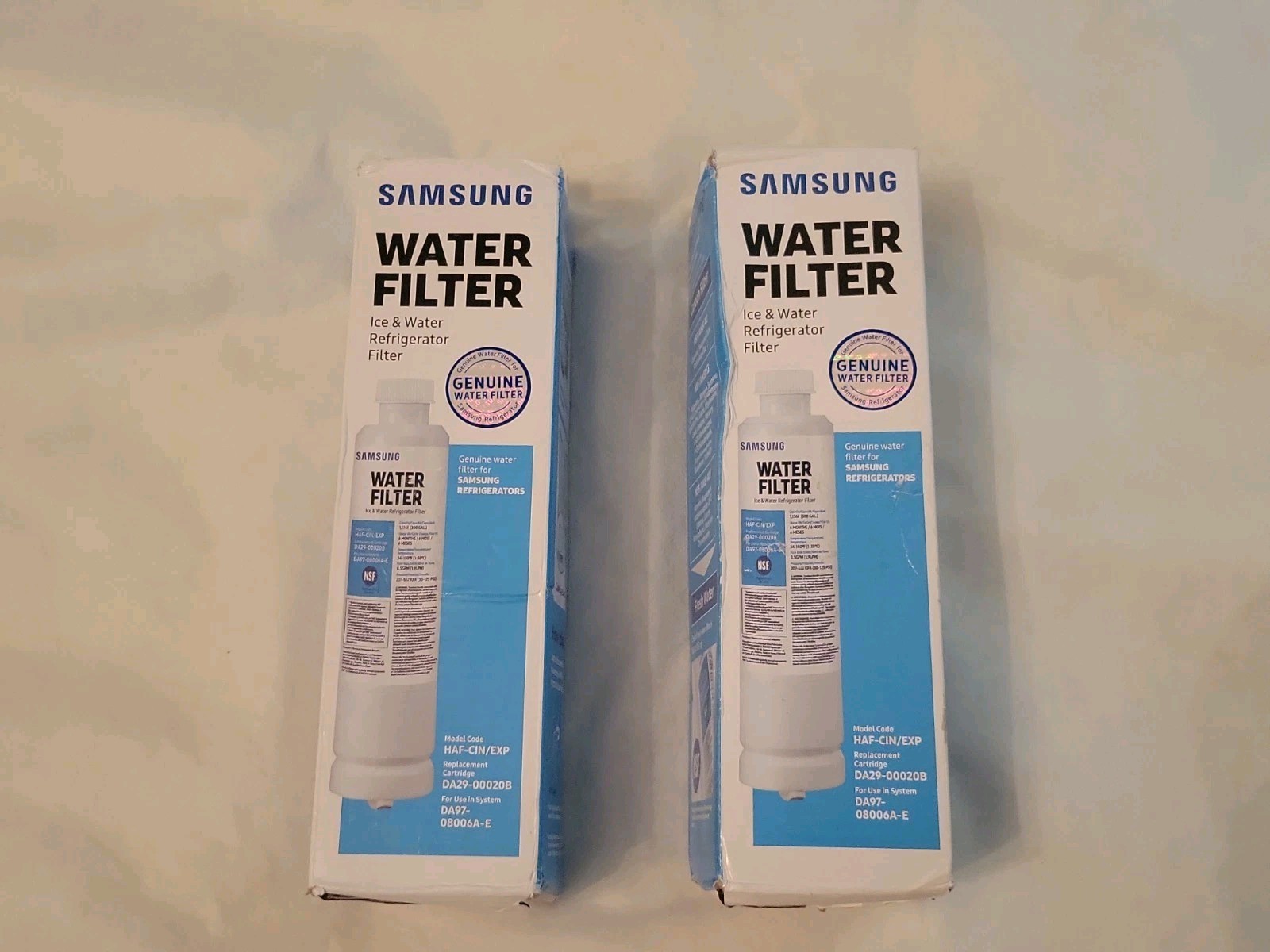 Genuine Samsung DA29-00020B HAF-CIN/EXP Refrigerator Water Filter Lot of 2