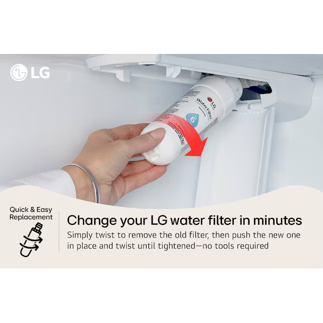2 pc LG LT1000P Refrigerator Water Filter Genuine ADQ747935 NSF 42/53 New Sealed