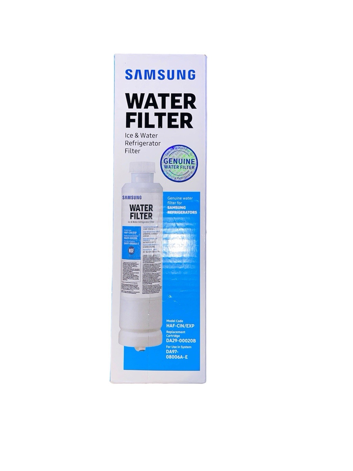 Samsung DA29-00020B HAF-CIN/EXP Refrigerator Ice & Water Filter New