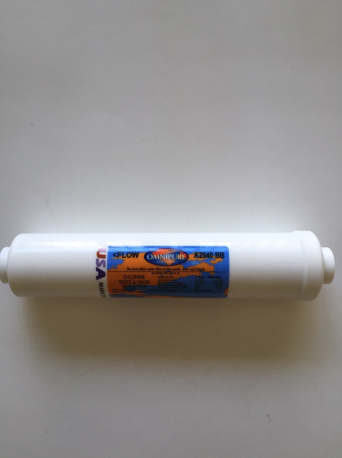 WATTS AICRO OMNIPURE K2540 BB IN-LINE CARBON FILTER 10 X 2 1/4″ THREADED ENDS