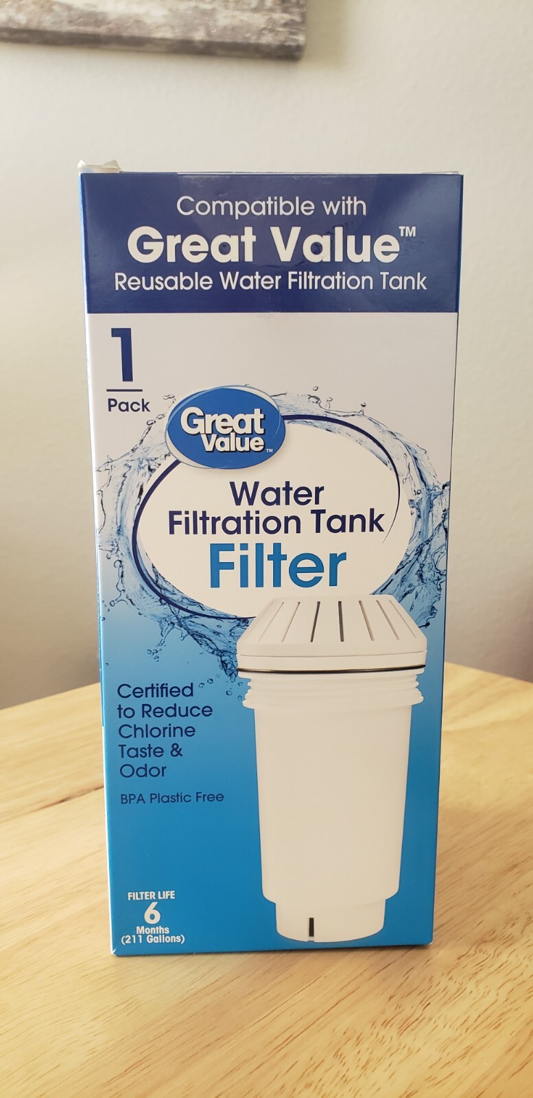 GREAT VALUE Replacement Water Filter Tank Filer 6 Months