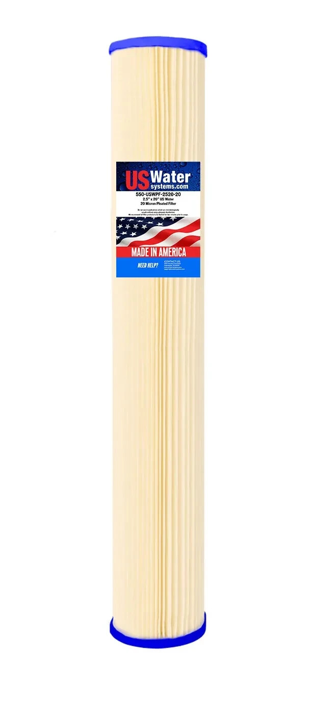 2.5″ X 20″ Pleated Sediment Filter 20 micron