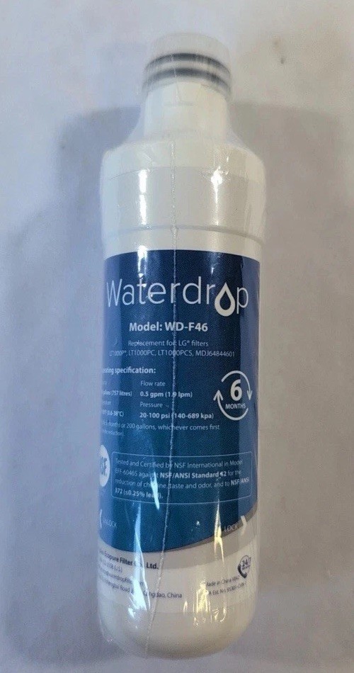 Waterdrop WD-F46 Water Refrigerator Filter New Sealed E42