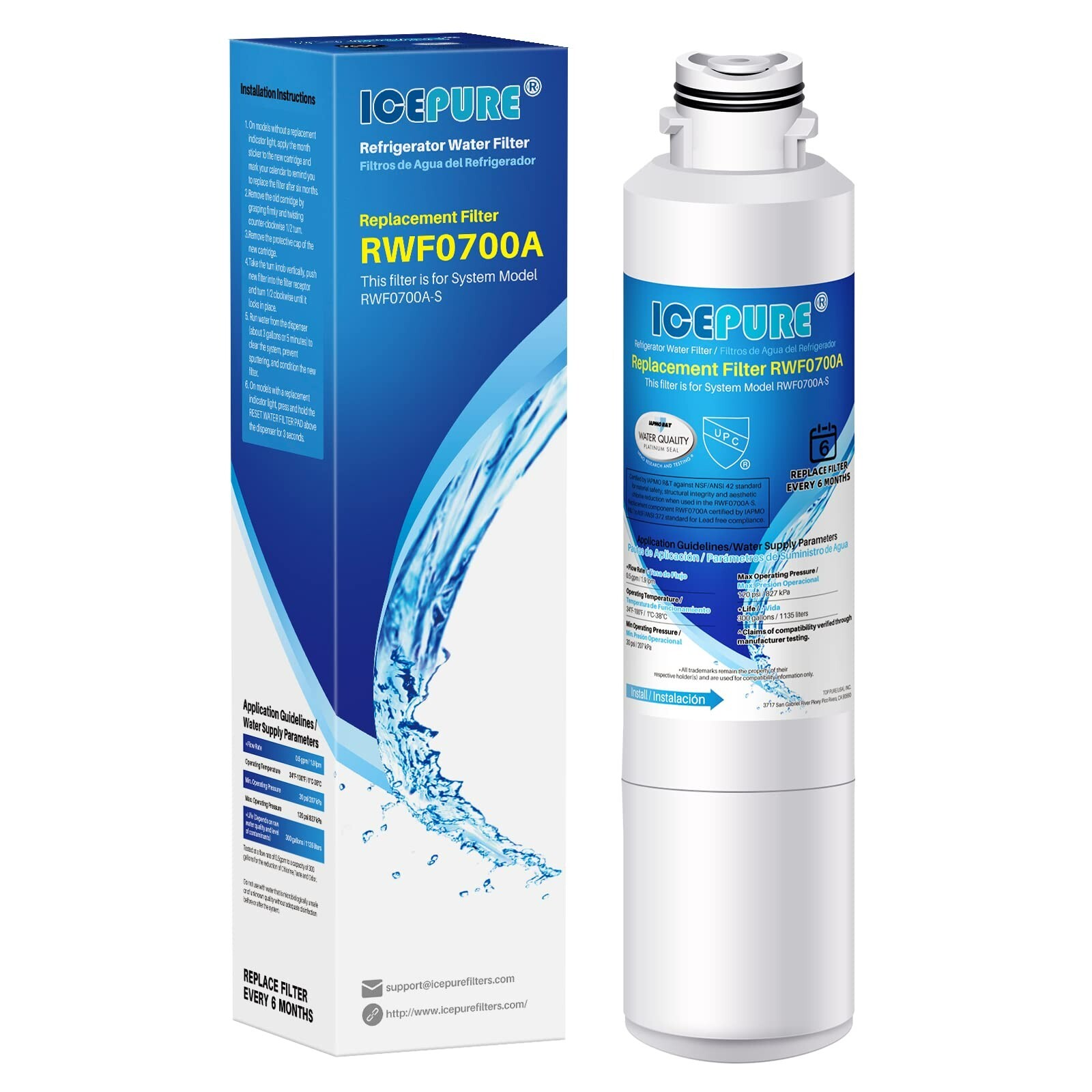 Fits Samsung DA29-00020B HAF-CIN/EXP Compatible Water Filter 1PACK