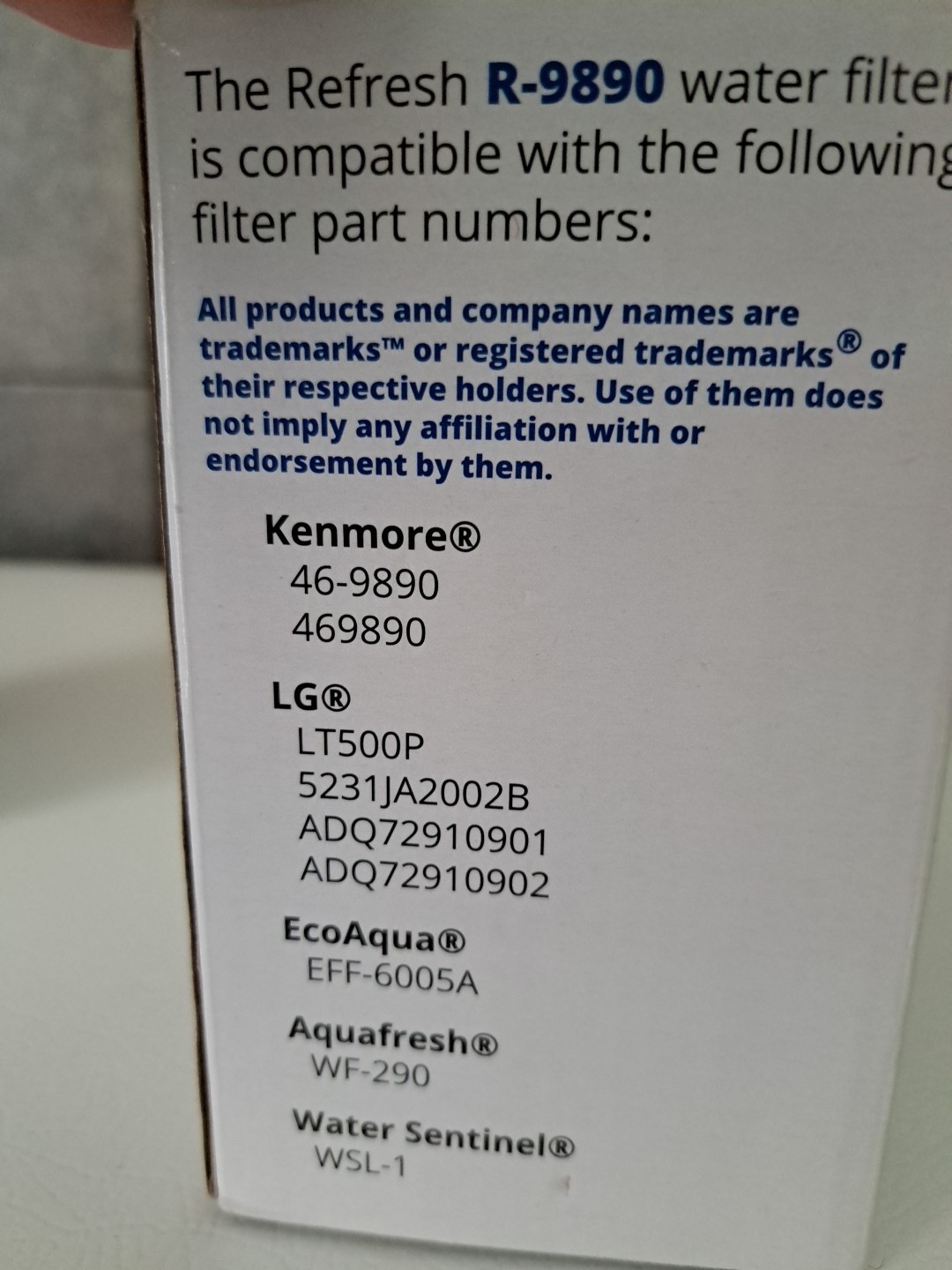 2X Refresh Replacement Refrigerator Water Filter Compatible with LG LT500P NEW