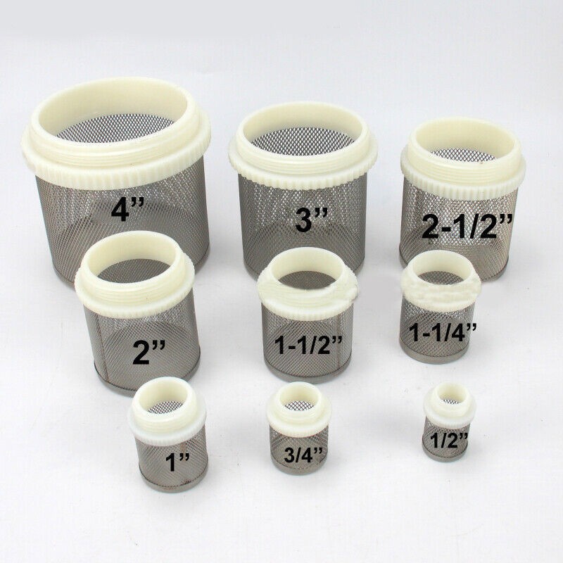 Stainless Steel Mesh Filter Strainer Male Thread 1/2″ 3/4″ 1″ to 4″ Water Pipe