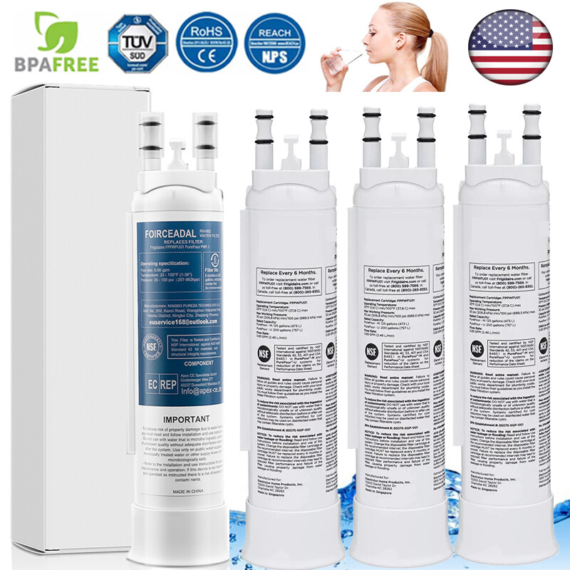1-2-4 Pcs for Frigidaire PWF-1 FPPWFU01 Refrigerator PurePour Water & Ice Filter