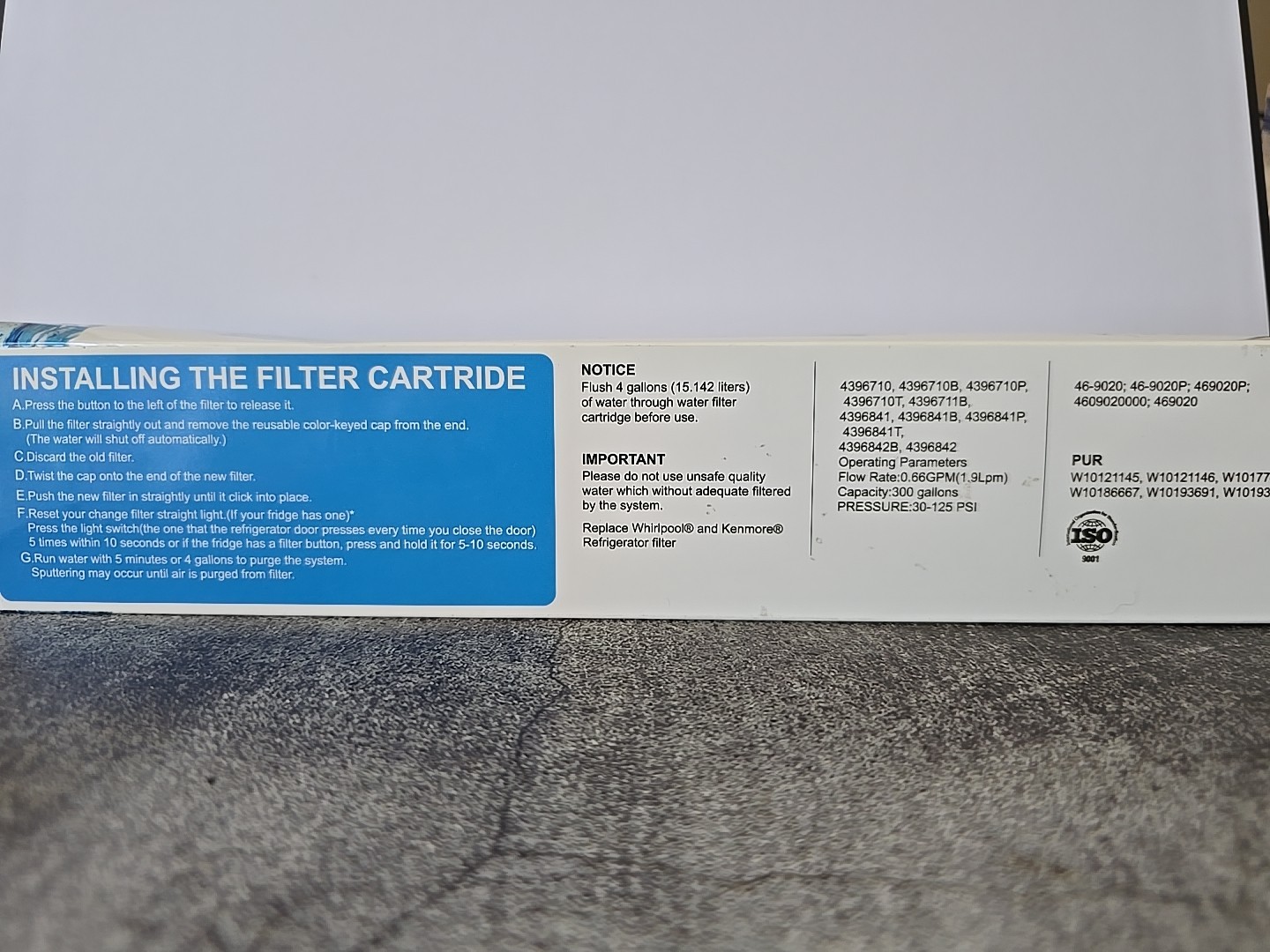 Oh Fulls Refrigerator Water Filter/ Compatible With Various Brands