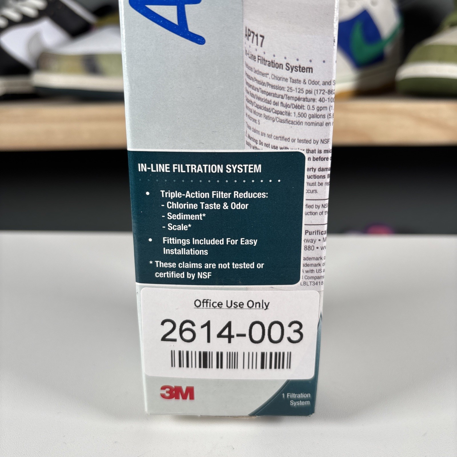 3M Aqua-Pure AP717 5 Micron Inline Carbon Water Filter 1/4 NPT *NEW*