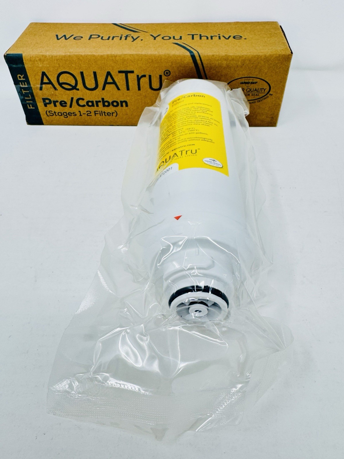 AquaTru Replacement Pre/Carbon Water Filter Stages 1-2 Sealed In Box