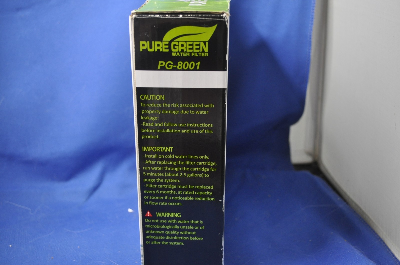 Box of 3 Pure Green PG-8001 Water Filters