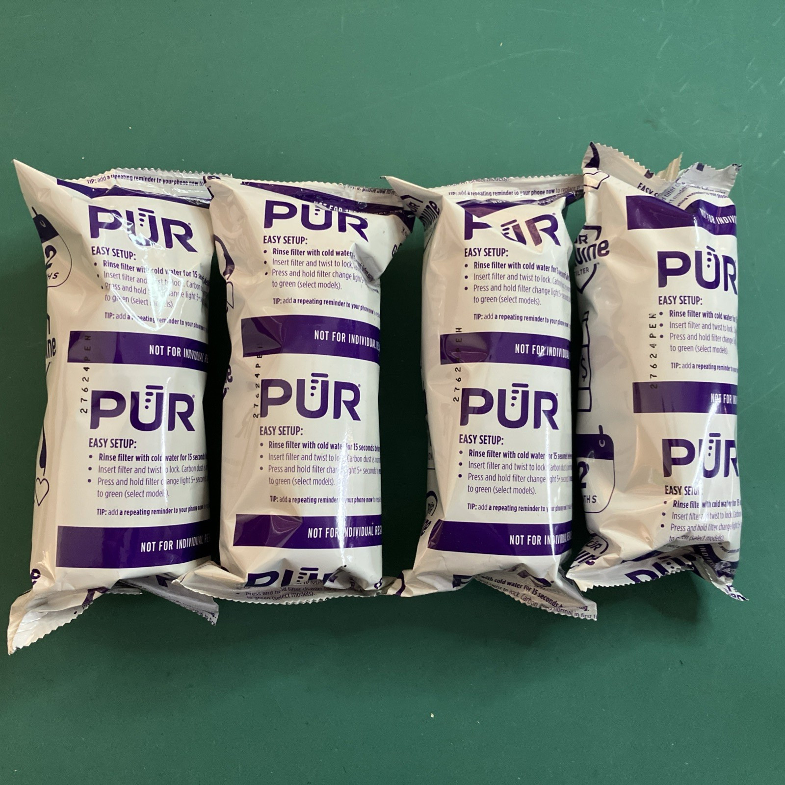PUR Genuine PPF900Z Replacement Pitcher Filters. 4-Packs. NEW IN BOX.