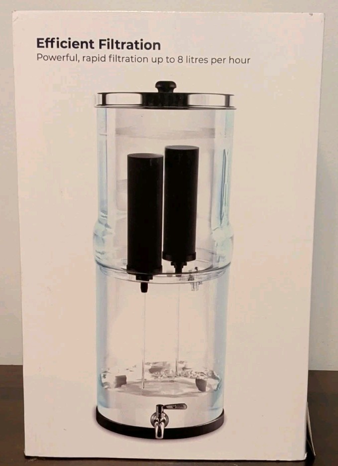 Phoenix Gravity Counter Stainless Steel Gravity Water Filter System 1.5 Gallon